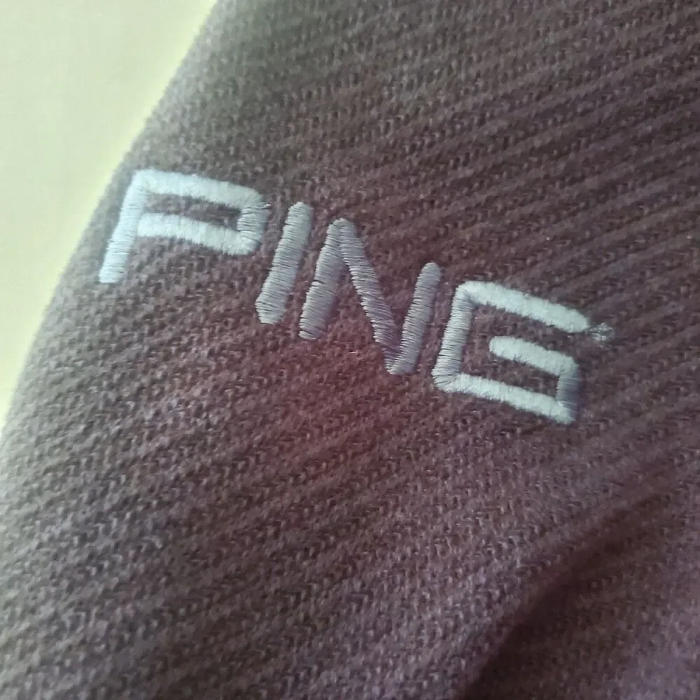 Vintage Men's Ping Golf Pullover, 2 side pockets, Navy Blue, V-Neck, Size Large